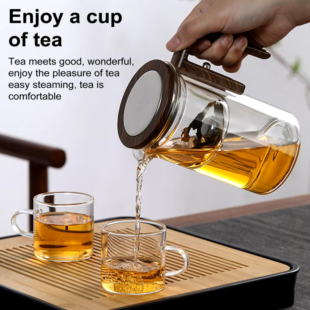 Water Separation Glass Teapot 