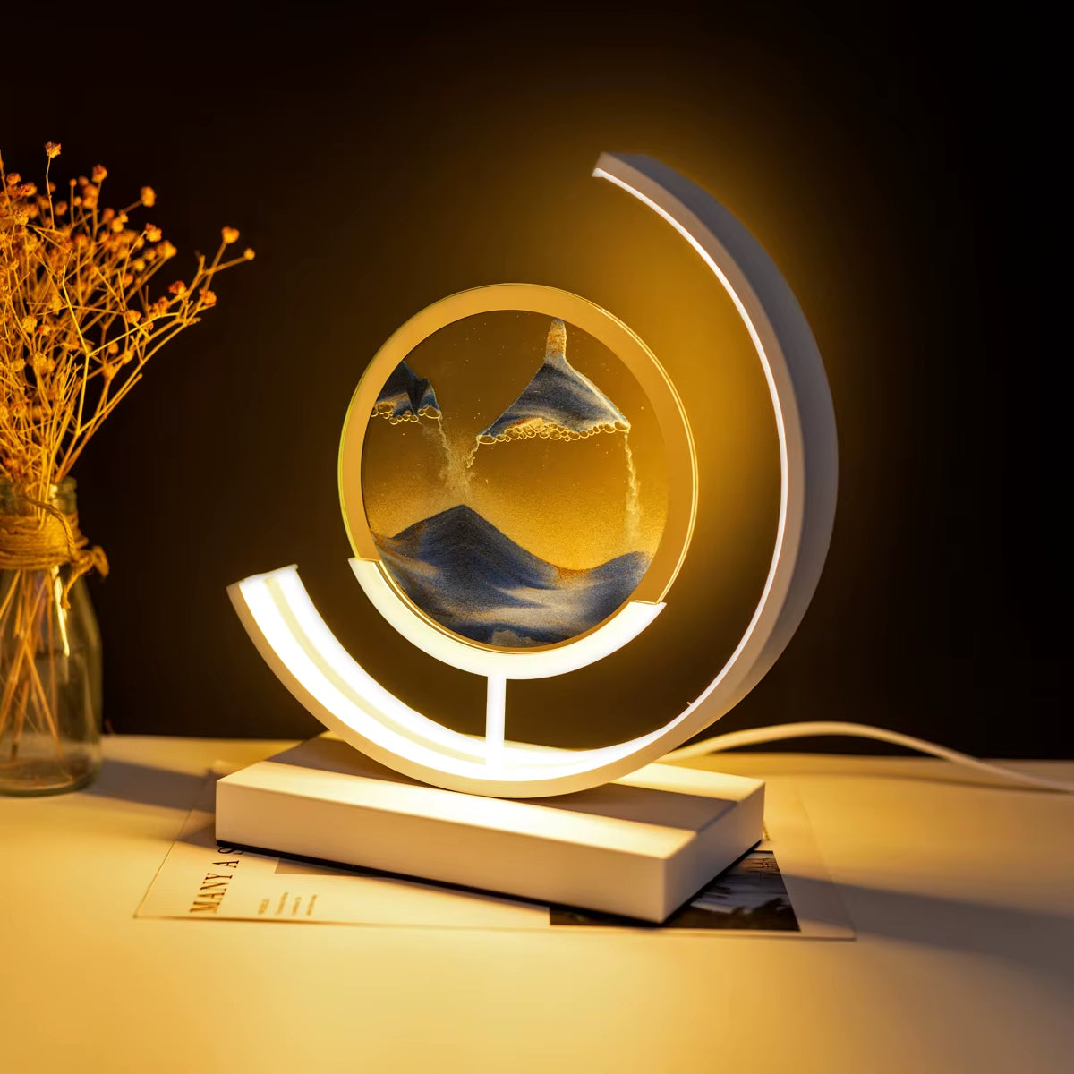  LED Quicksand Sand Lamp 